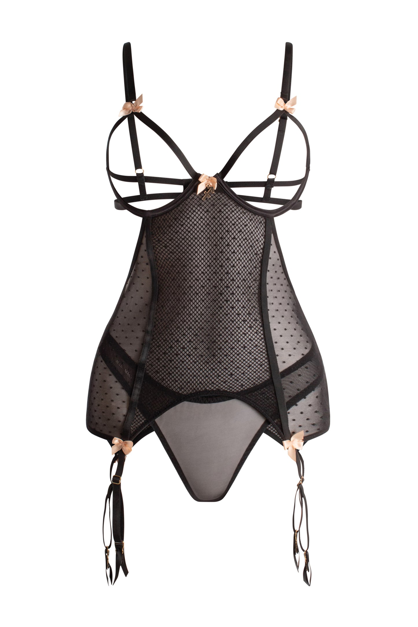 Sexy lingerie 2 pcs. SAGITTARIUS Corset, Garter Fastener and Panties underwear Set