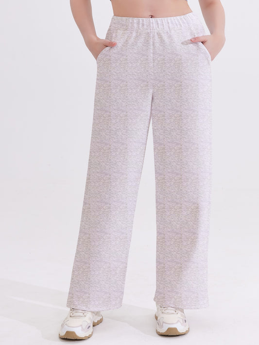 Women's-Leg Yoga Pants with Pockets, Loose Fit, Sports Casual Trousers
