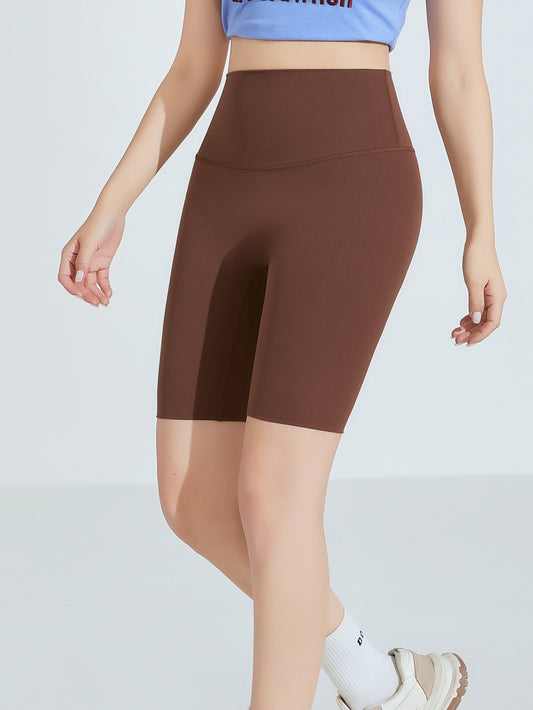 Women's High Waist Cycling Shorts- Yoga Abdominal Tummy Tuck and Butt Lift Yoga