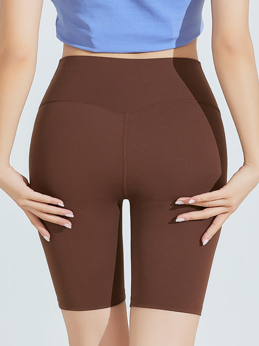 Women's High Waist Cycling Shorts- Yoga Abdominal Tummy Tuck and Butt Lift Yoga