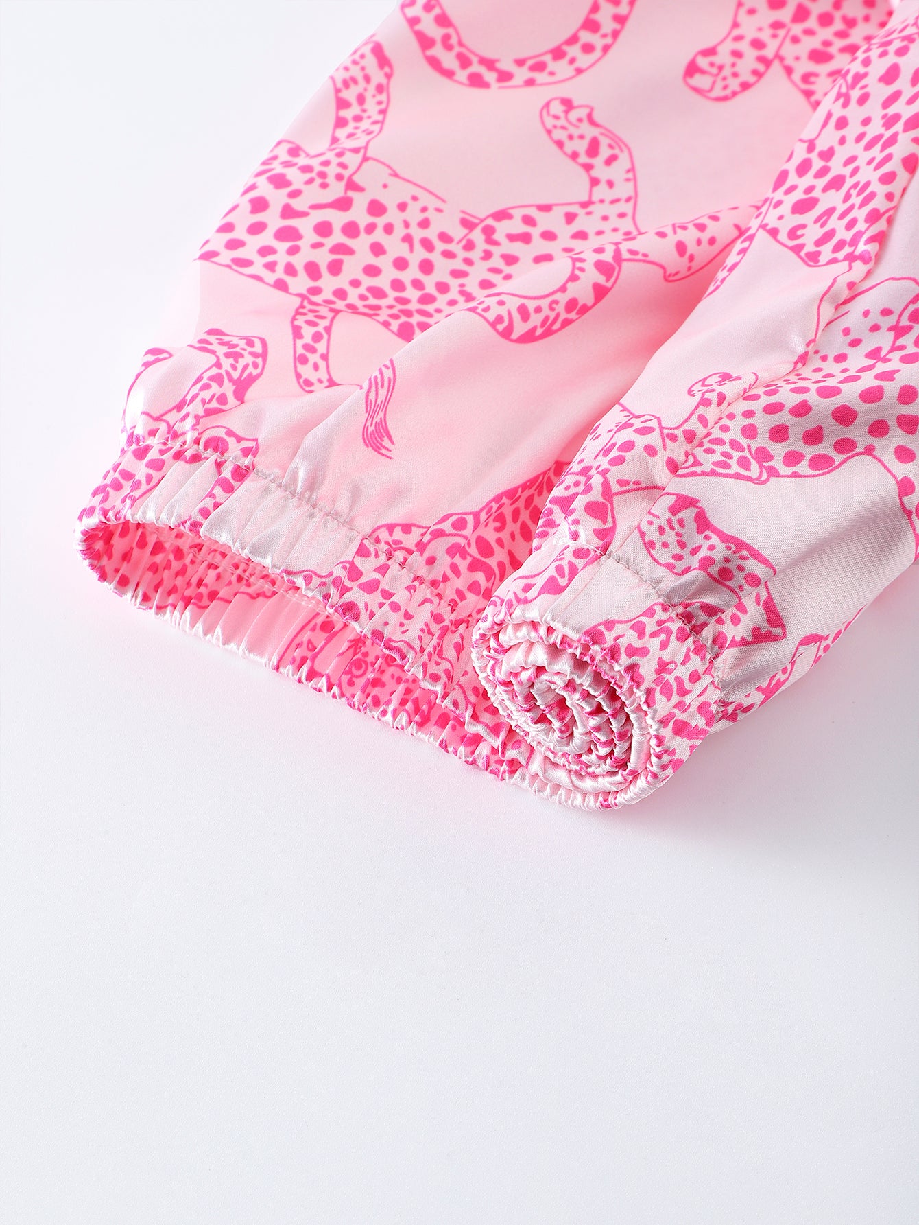 Pink Panther Satin Set (Short Sleeve & Shorts Set)