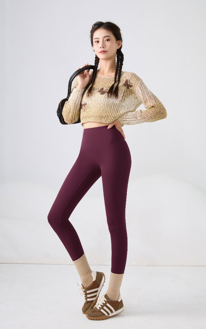 Women's Shark Yoga Leggings high-waisted belly support tights Quick drying breathable bodypants