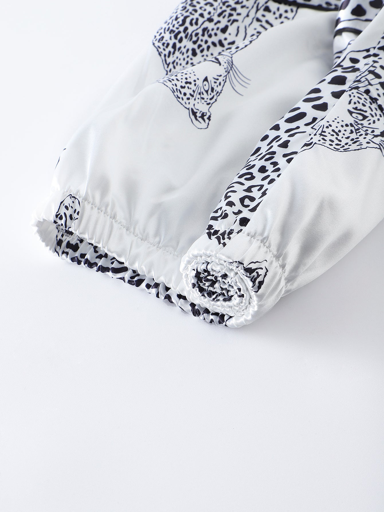 Wild Elegance Satin Set (Short Sleeve & Shorts Set)