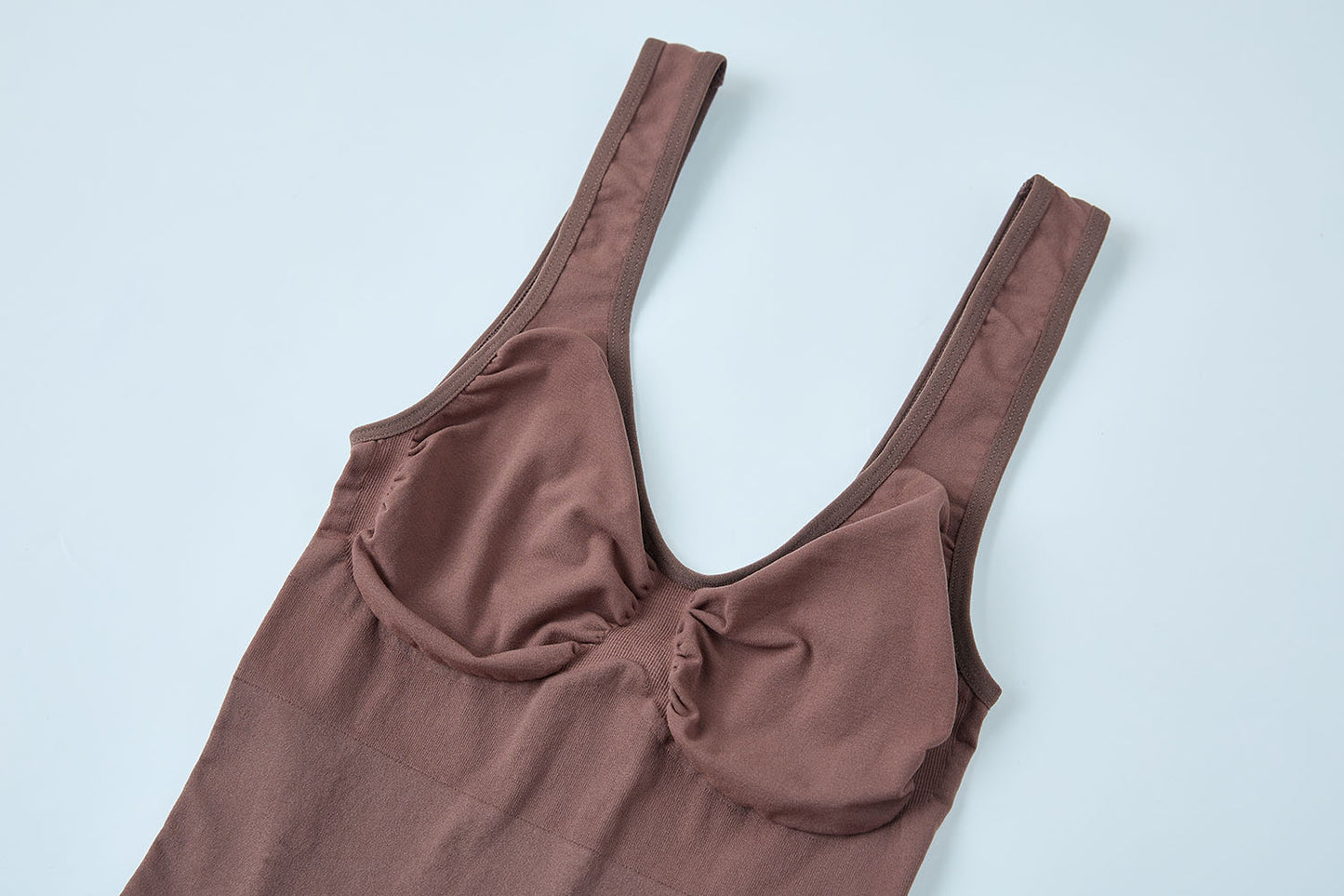 Essential U-Neck Sculpting Tank Bra Brown