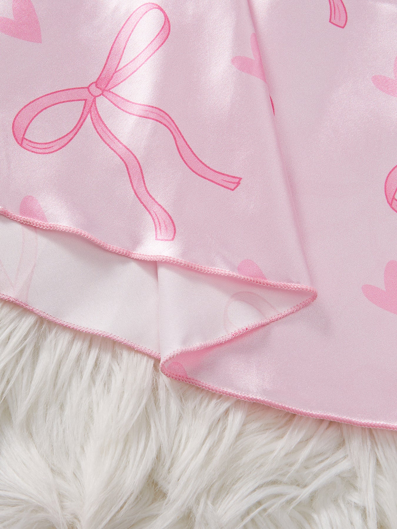 Sweet Bow Satin Nightdress