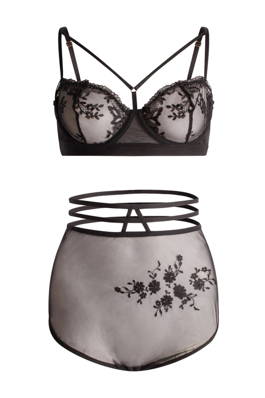 Sweet N’ Seductive Embroidered Bra & Panties Set®